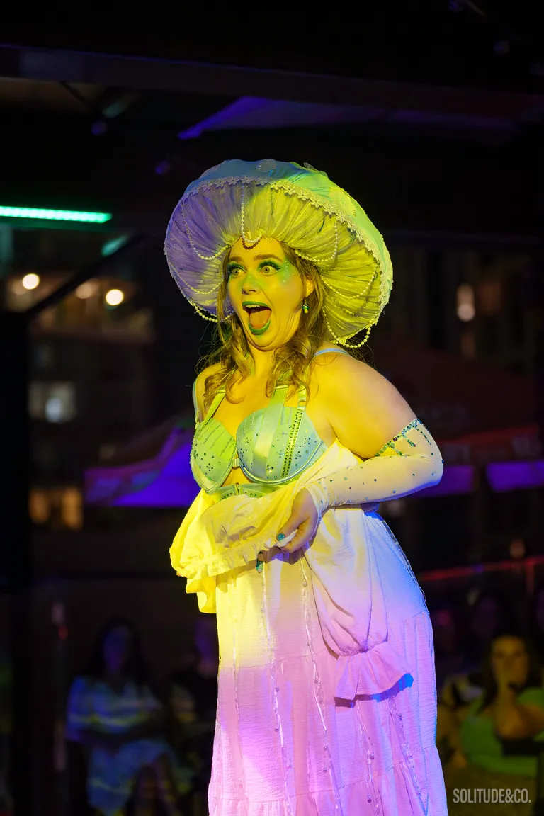 Blondie Sprinkles performing Holy Shitake Sushi Restaurant